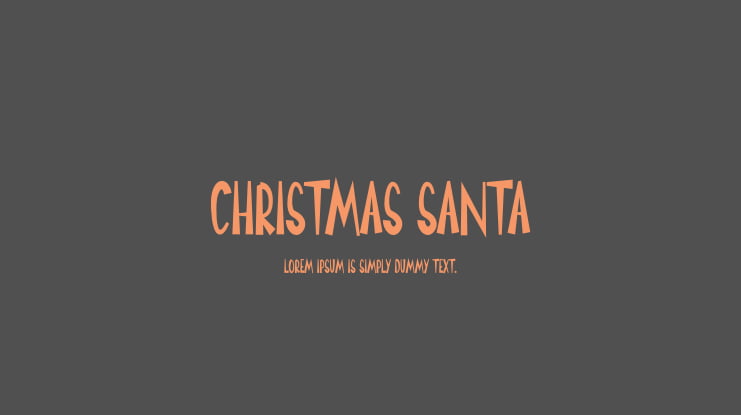 Christmas Santa Font