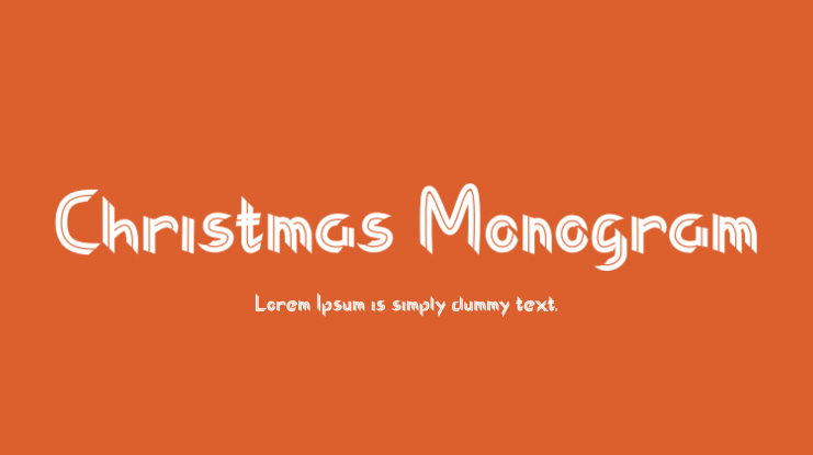 Christmas Monogram Font