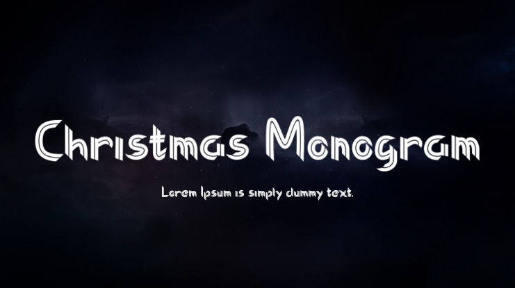 Christmas Monogram Font