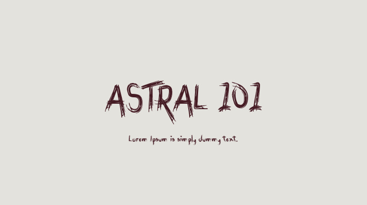 ASTRAL 101 Font