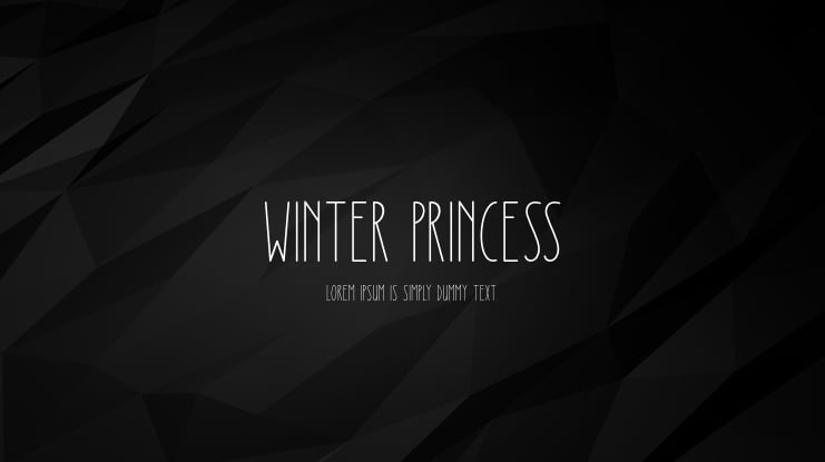 Winter Princess Font