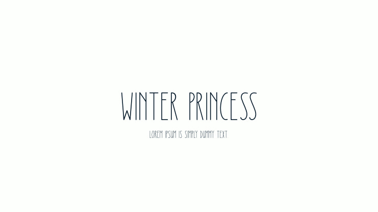 Winter Princess Font