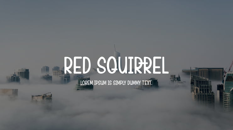 Red Squirrel Font