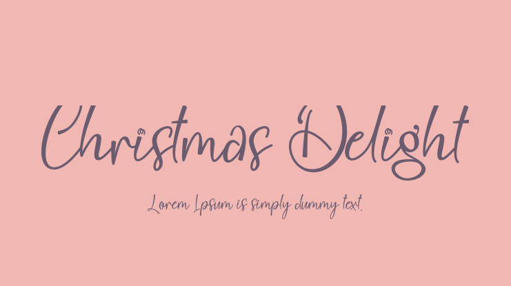 Christmas Delight Font