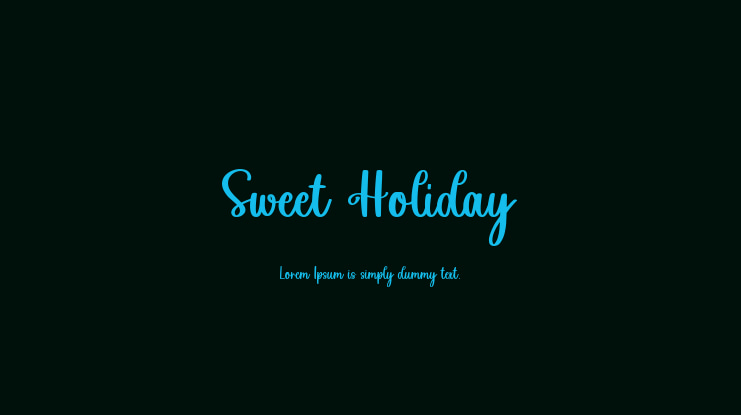 Sweet Holiday Font