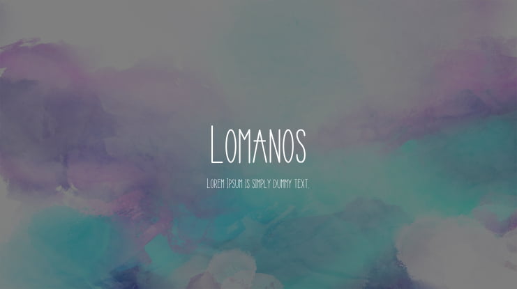 Lomanos Font