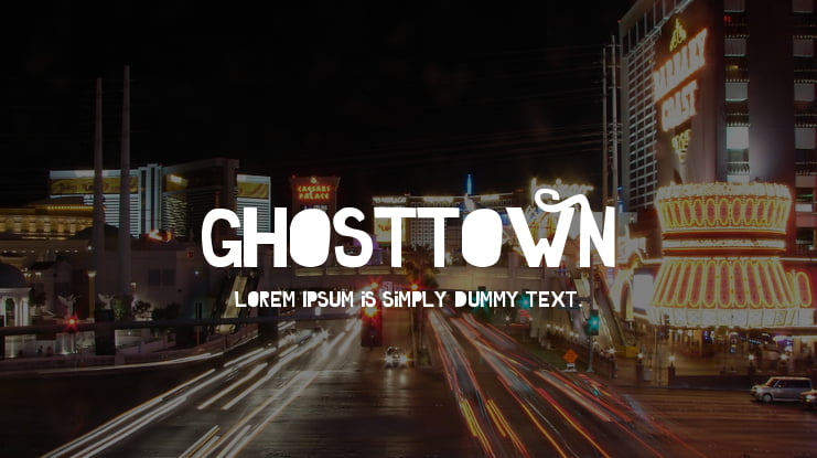 Ghosttown Font