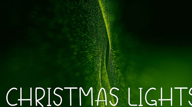 Christmas Lights Font