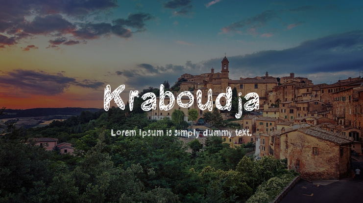 Kraboudja Font