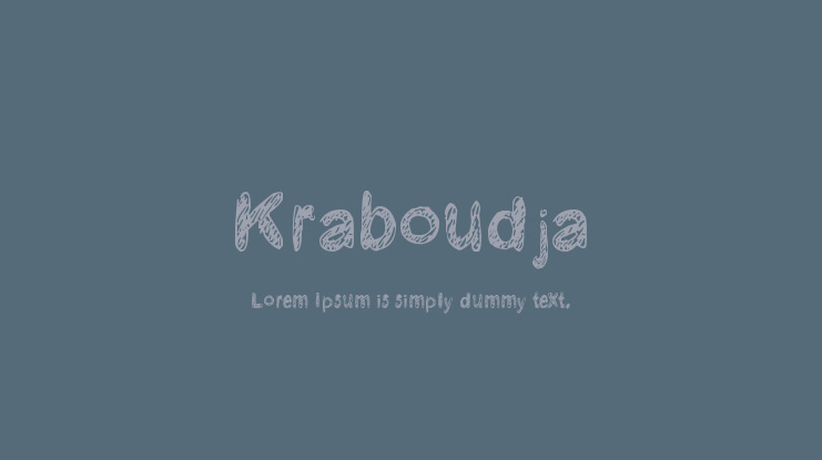 Kraboudja Font