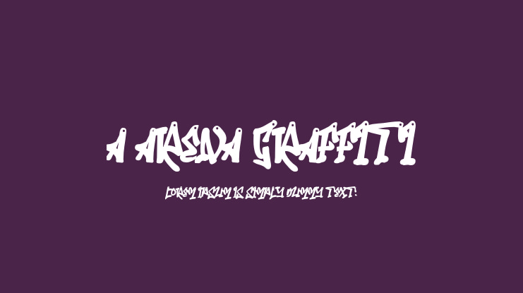 a Arena Graffiti Font