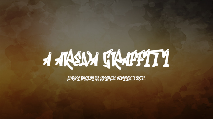 a Arena Graffiti Font