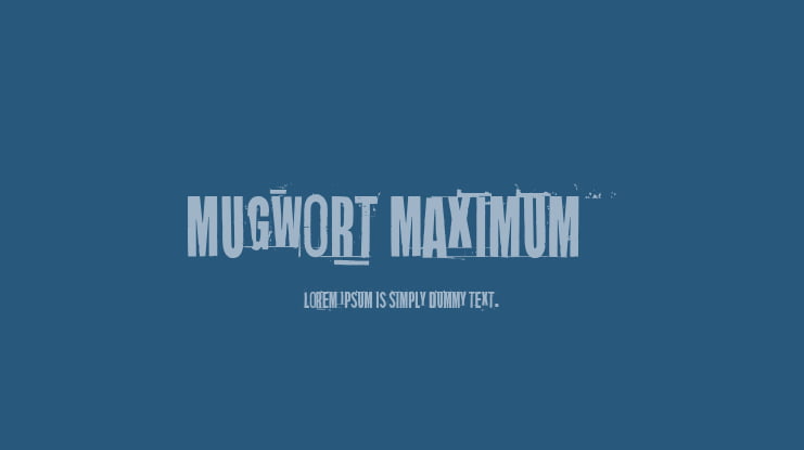 Mugwort Maximum Font