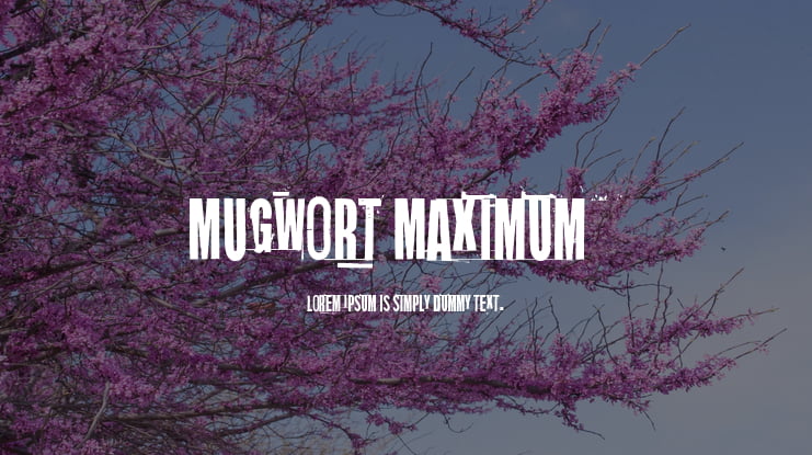 Mugwort Maximum Font