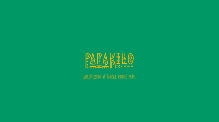 PapaKilo Font Family