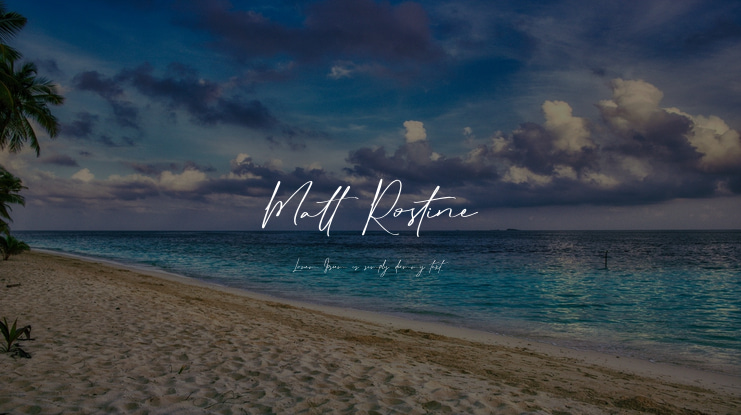 Matt Rostine Font