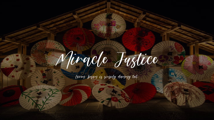 Miracle Justice Font