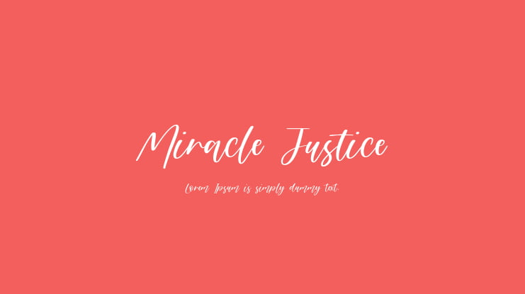 Miracle Justice Font