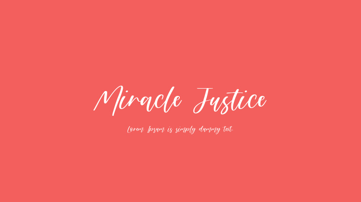 Miracle Justice Font