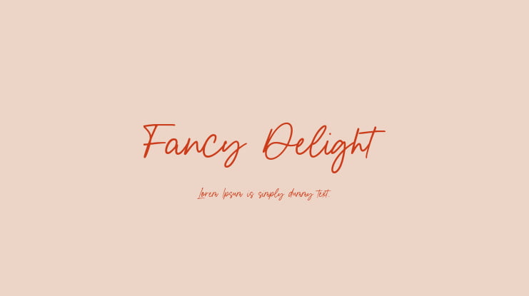 Fancy Delight Font