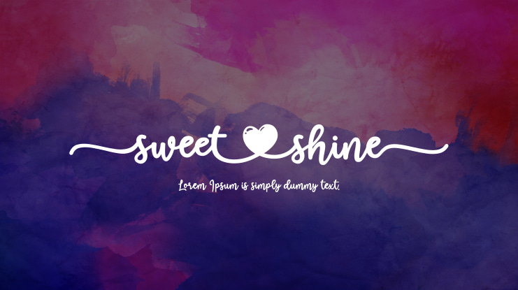 Sweet Shine Font