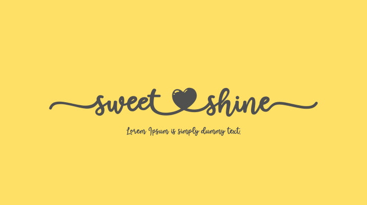 Sweet Shine Font