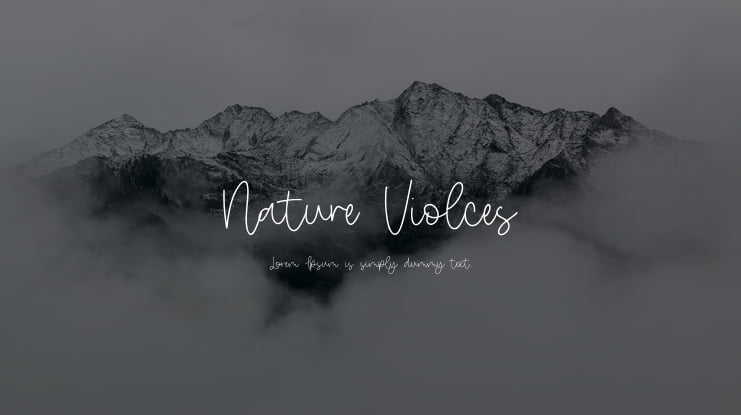 Nature Violces Font