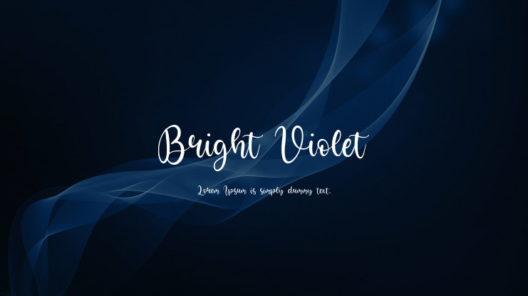 Bright Violet Font