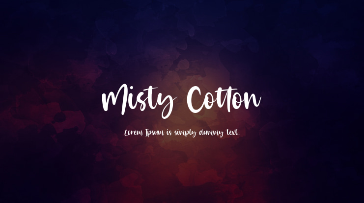 Misty Cotton Font