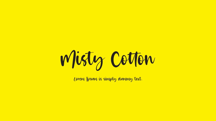 Misty Cotton Font