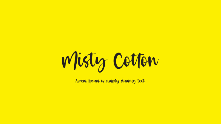 Misty Cotton Font