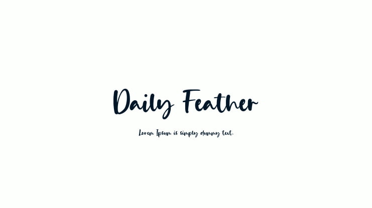 Daily Feather Font