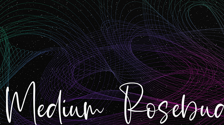 Medium Rosebud Font