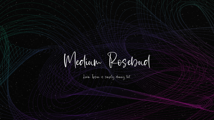 Medium Rosebud Font