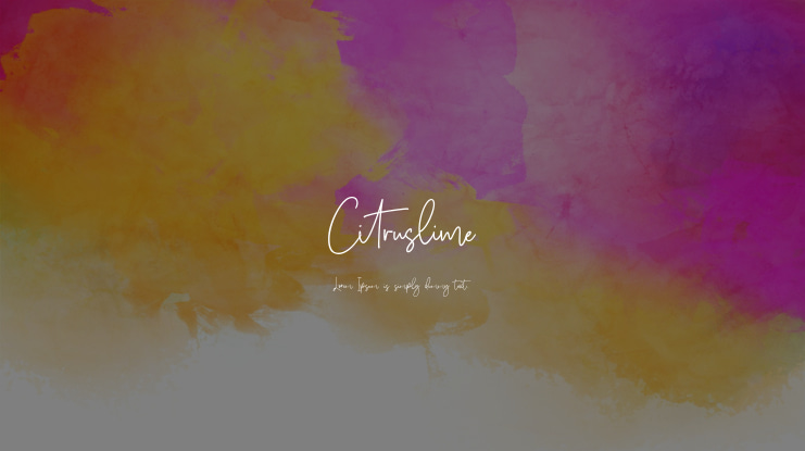 Citruslime Font