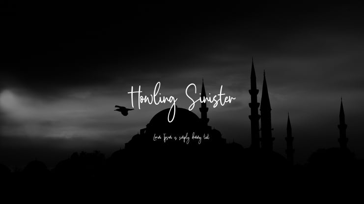 Howling Sinister Font