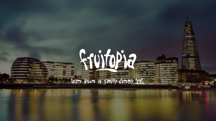 Fruitopia Font