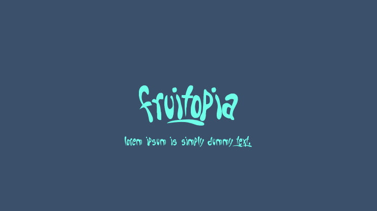 Fruitopia Font