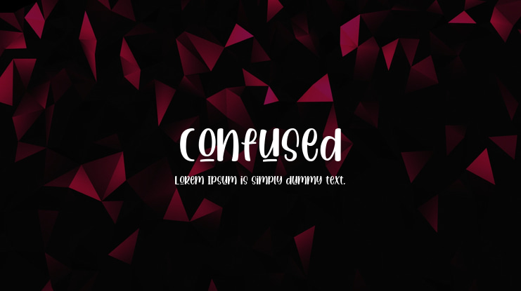 Confused Font Family