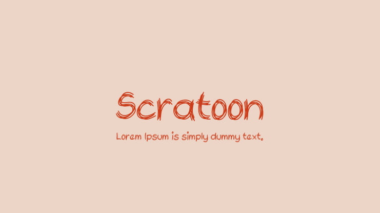 Scratoon Font
