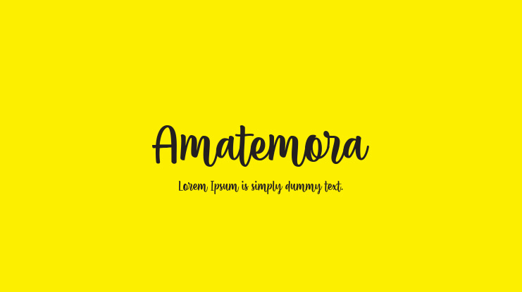 Amatemora Font Family