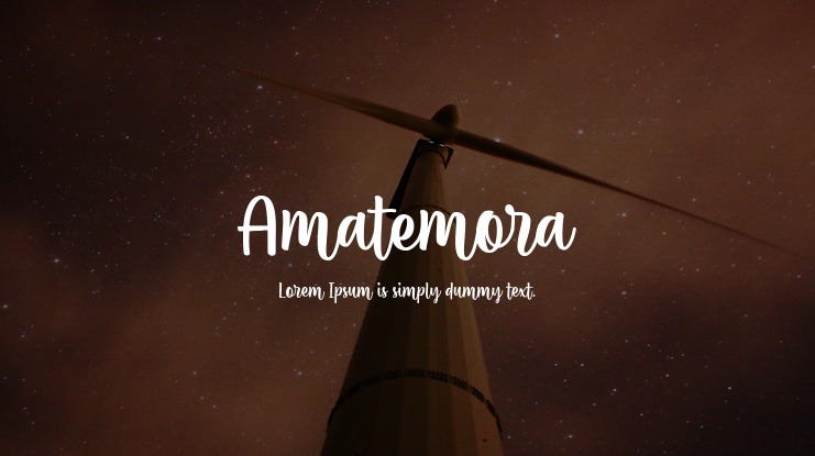Amatemora Font Family