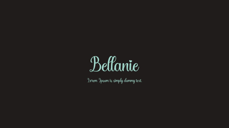 Bellanie Font