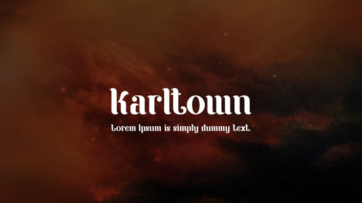 Karltown Font