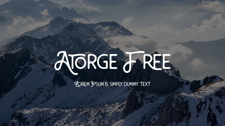 Atorge Free Font