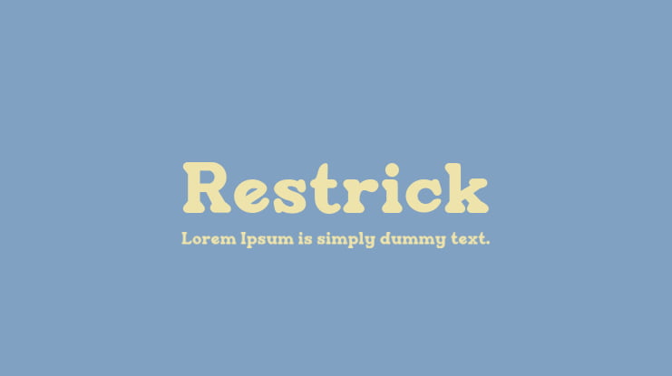 Restrick Font