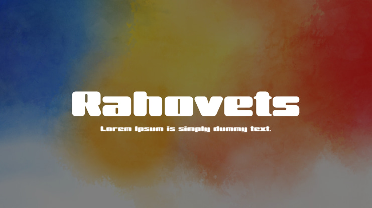 Rahovets Font