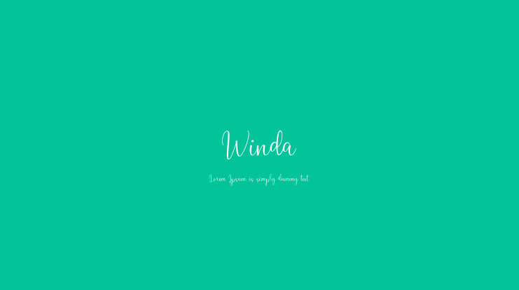 Winda Font