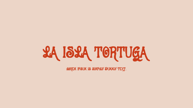 La Isla Tortuga Font
