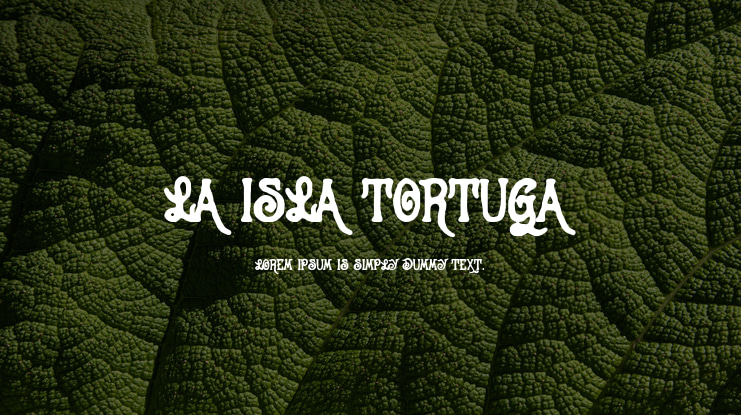 La Isla Tortuga Font